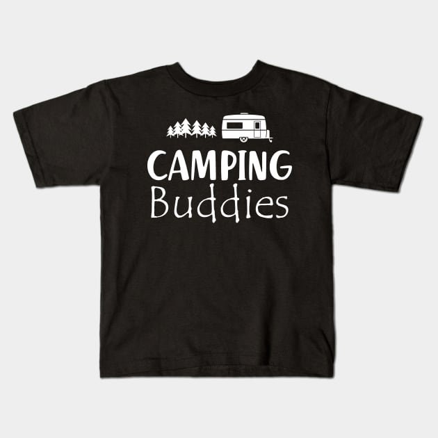 Camping Buddies Kids T-Shirt by KC Happy Shop